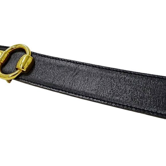 HERMES Black Horsebit Belt - Picture 9 of 12